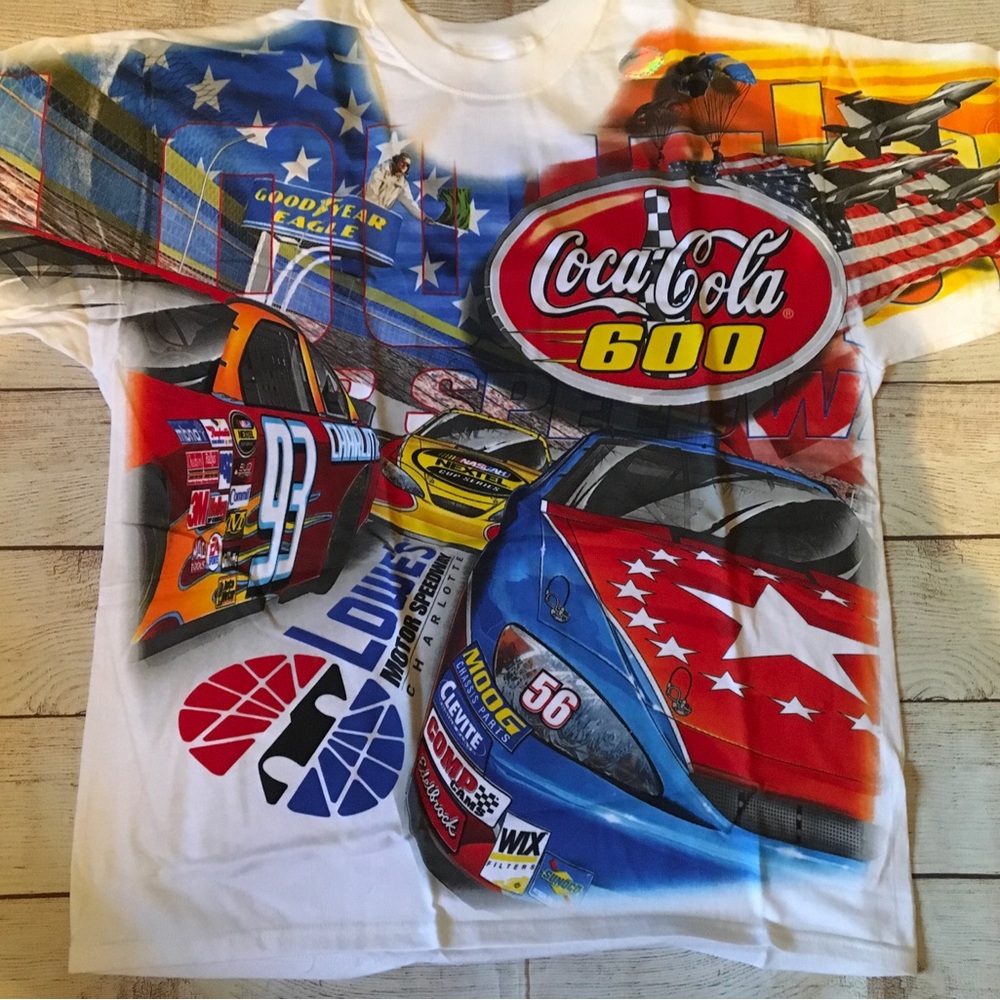 Chase Authentics Red and Blue Short Sleeve Racing Tee